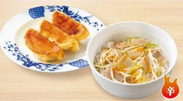 餃子葱チャーシュー丼セット（バーミヤン）