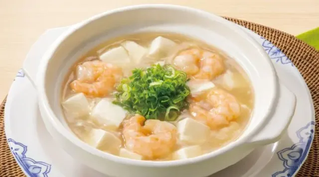 ぷりぷり海老と豆腐の旨塩煮（バーミヤン）