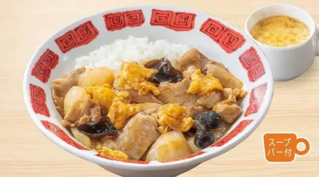 豚肉玉子炒め大盛りご飯のお得丼（バーミヤン）