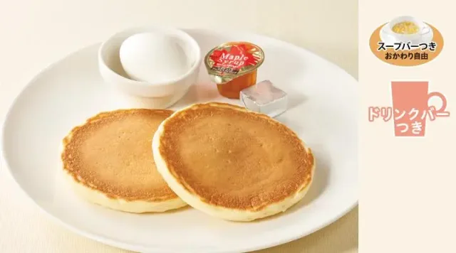 パンケーキ＆ゆで卵モーニング（ジョナサン）
