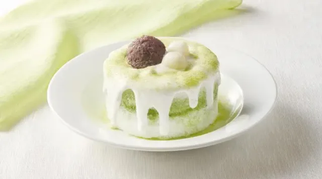 純氷ドルチェ”淡雪”西尾のお抹茶と十勝あずきのショートケーキ氷（ジョナサン）