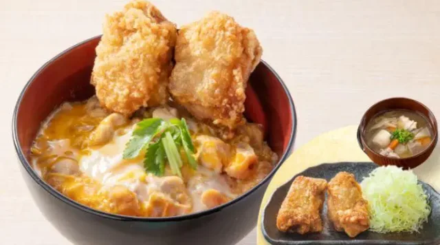 から揚げ親子丼から揚げ・とん汁セット（から好し）