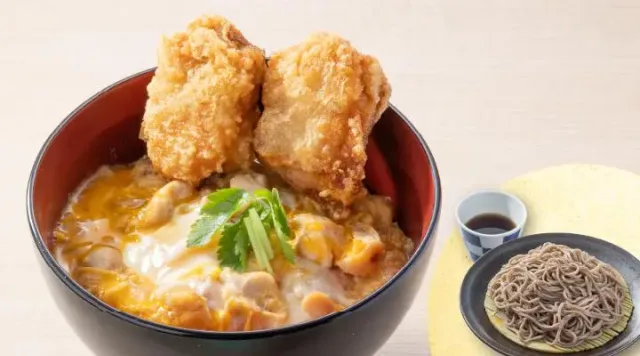 から揚げ親子丼＆もり蕎麦セット（から好し）