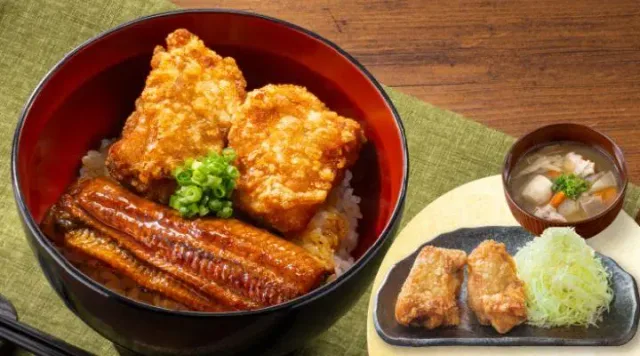 うなから丼＆から揚げ・とん汁セット（から好し）