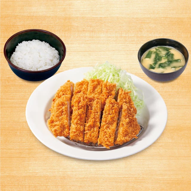 ダブルロースかつ定食（松のや）
