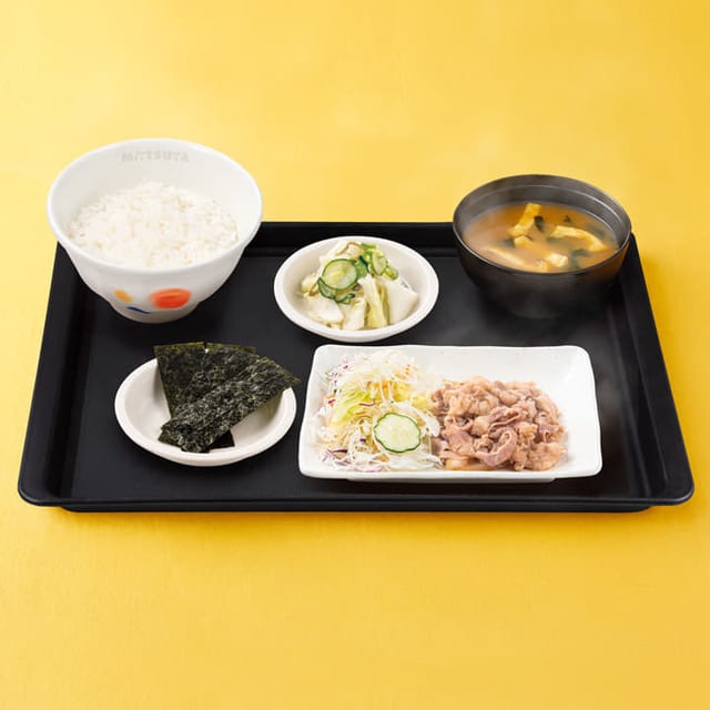 得朝牛皿定食（松屋）