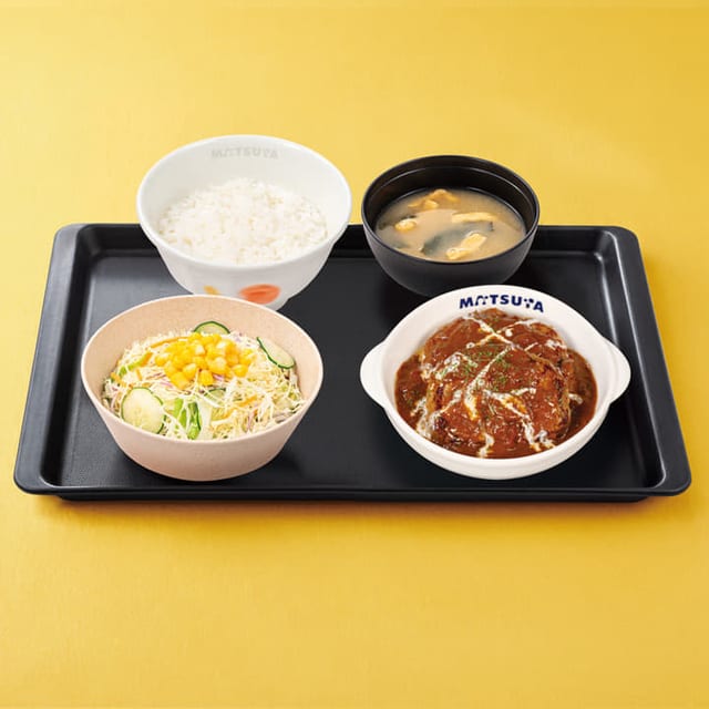 ブラウンソースハンバーグ定食 単品（松屋）