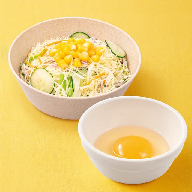 生野菜生玉子セット（松屋）
