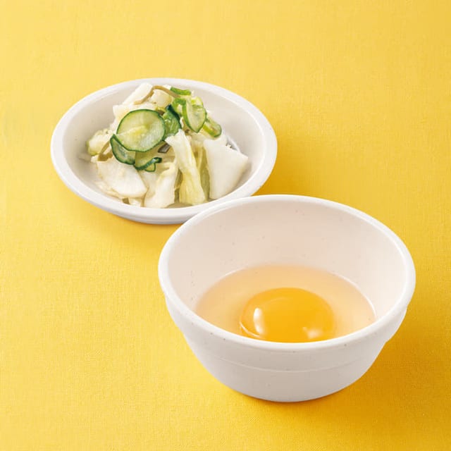 お新香生玉子セット（松屋）