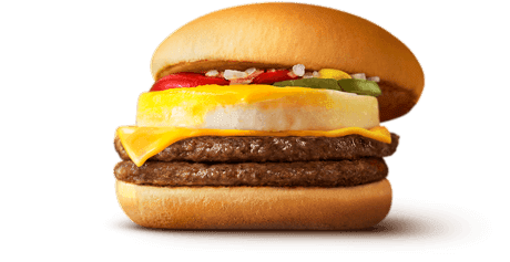倍エグチ(倍エッグチーズバーガー)（マクドナルド）