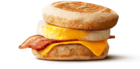 マックグリドル® ベーコンエッグ（マクドナルド）