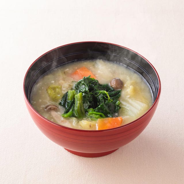 たっぷり野菜の麦みそ汁（大戸屋）