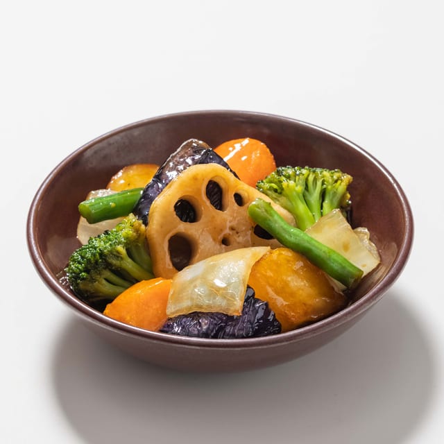 ミニ野菜の黒酢あん（大戸屋）
