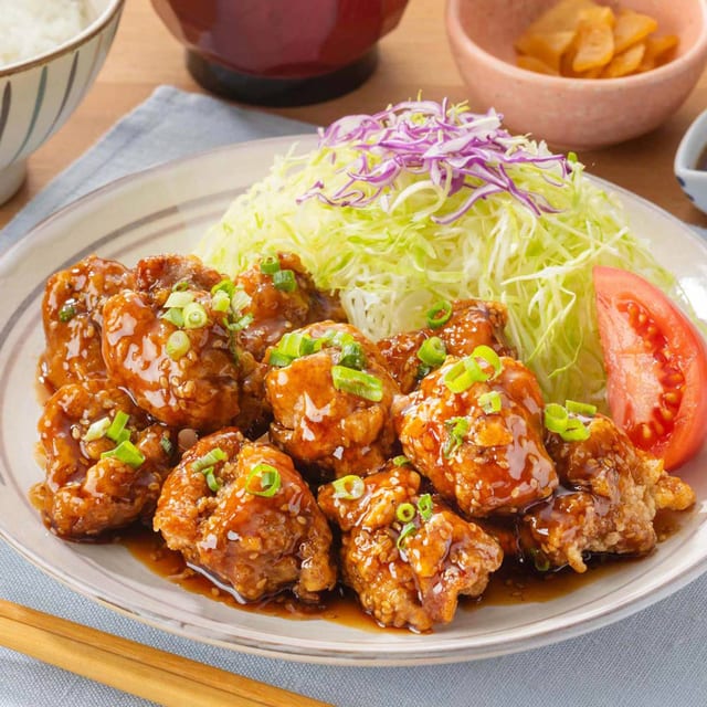 〈おかず増量〉甘からだれの鶏唐揚げ（大戸屋）