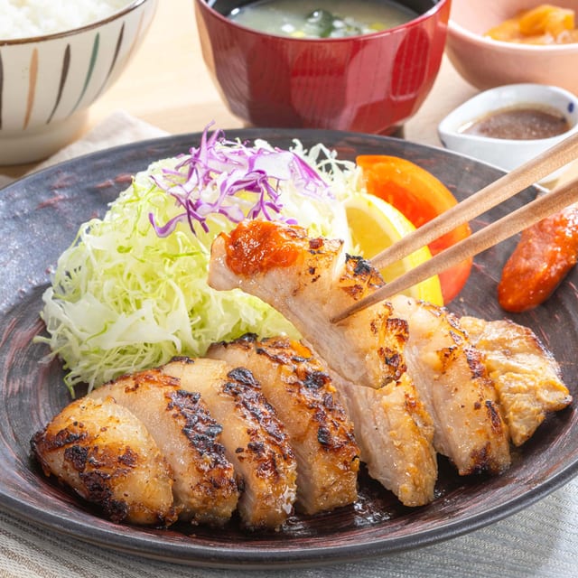 豚トロみそ漬け炭火焼き（大戸屋）