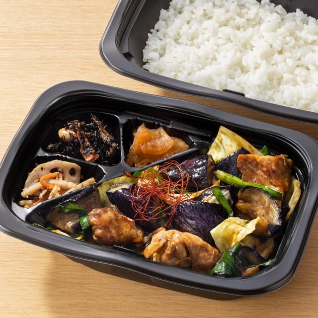 茄子と豚肉のコク旨味噌炒め 弁当（大戸屋）
