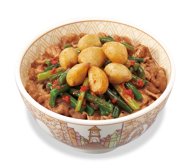 ダブルニンニク牛丼 並盛（すき家）