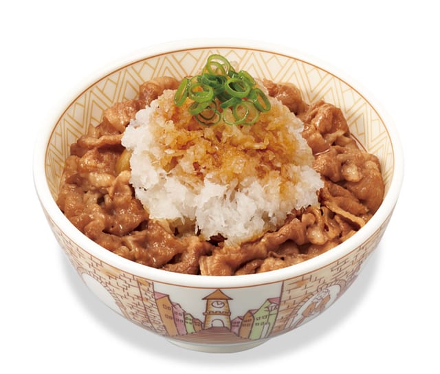 おろしポン酢牛丼 並盛（すき家）