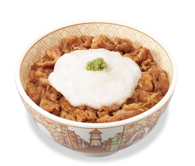 わさび山かけ牛丼 並盛（すき家）