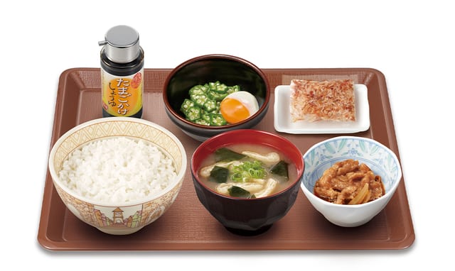 牛まぜのっけ朝食 ミニ（すき家）