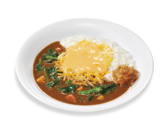 チーズほうれん草カレー ミニ（すき家）