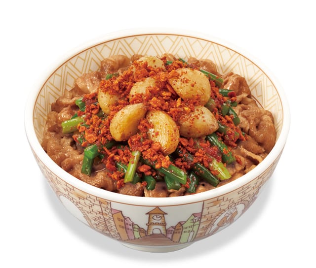 トリプルニンニク牛丼 並盛（すき家）