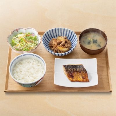 塩さば牛小鉢定食（吉野家）