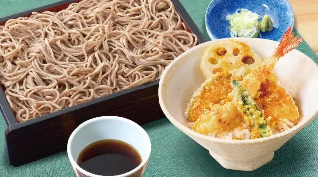 せいろそばと小天丼セット（夢庵）