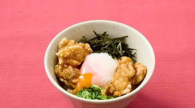 小鶏竜田てりたま丼（夢庵）