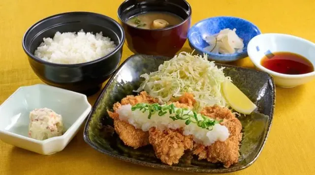 ひれかつおろしポン酢定食（夢庵）