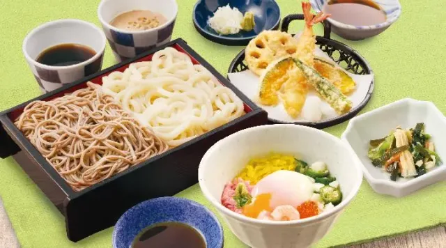 合い盛り夢庵御膳（小うまか丼）（夢庵）