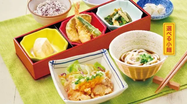お昼の彩り和膳（竜田揚げおろしポン酢）（夢庵）