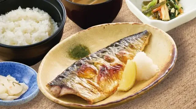 国産さば塩焼き定食（夢庵）